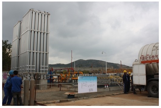我市首座LNG釋放站建成，燃?xì)獗９┠芰⒂兴嵘?>                            <div   id="e6zezlfc7a"   class="con">
                                <span id="e6zezlfc7a"    class="title">我市首座LNG釋放站建成，燃?xì)獗９┠芰⒂兴嵘?/span>
                                <p class="des">
	10月30日，我市首座液化天然氣（LNG）釋放站在北部新城高中壓站內(nèi)建成并投入運(yùn)行，現(xiàn)每天的正常補(bǔ)充量達(dá)到3萬方。該站設(shè)計(jì)氣化能力3000方/小時(shí)，如連續(xù)氣化可以增加供應(yīng)量8萬方/日，將提升我市燃?xì)獗９┠芰Α?


	 


	我市由于處于川氣東送供氣范圍，受上游供氣不足等因素影響，氣源一直較為緊張。隨著天然氣市場的快速發(fā)展，客戶量不斷增加，特別是工業(yè)客戶的增加和增產(chǎn)，用...</p>
                            </div>
                            <div   id="e6zezlfc7a"   class="time">
                                <span id="e6zezlfc7a"    class="day">27</span>
                                <span id="e6zezlfc7a"    class="year-month">2013-11</span>
                            </div>
                        </a>
                    </li>
                                    </ul>
                <div   id="e6zezlfc7a"   class="pagination">
                <a href=?pid=2&page=1 title=第1頁>1</a><a>...</a><a href=?pid=2&page=119 title=第119頁>119</a><a href=?pid=2&page=120 title=第120頁>120</a><a title=第121頁 class=